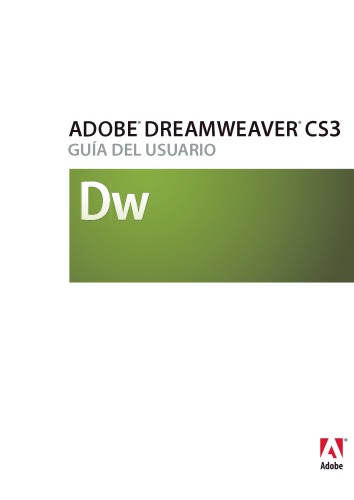 ﻿کتابچه راهنمای Adobe Dreamweaver CS3 [به زبان اسپانیایی]