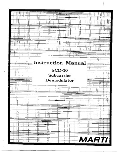 ﻿MARTI SCD-10 Subcarrier Demodulator (رادیو پخش شده)