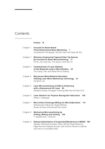 ﻿تکنیک های میکروماشینینگ برای فاب سازه های میکرو، نانو.