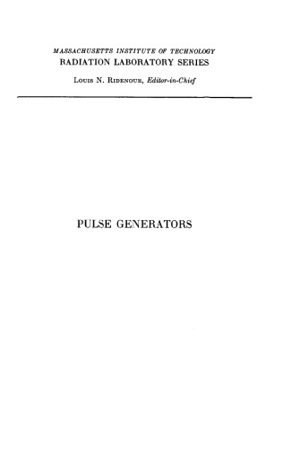 ﻿MIT RadLab {complete set} Vol 05 - Pulse Generators