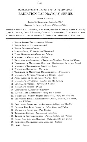 MIT RadLab set مجموعه کامل} جلد 07 - سری های Klystrons و Microwave