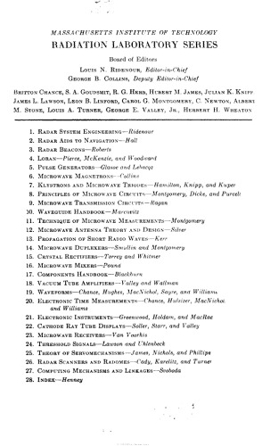 ﻿MIT RadLab {complete set} Vol 14 - Duplexers مایکروویو