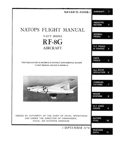 ﻿راهنمای پرواز ناتوپس - هواپیمای مدل نیروی دریایی RF-8G [NAVAIR 01-45HHB-1]