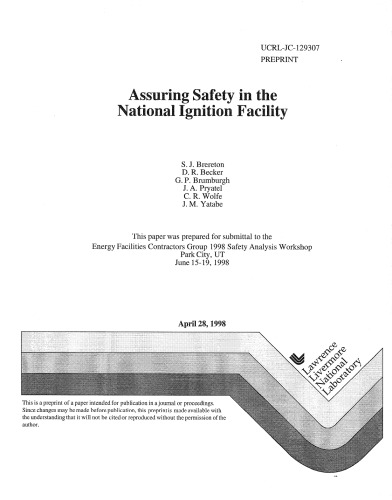 NIF - اطمینان از ایمنی در تأسیسات ملی احتراق