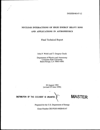 ﻿برهمکنش‌های هسته‌ای یون‌های سنگین انرژی بالا و کاربرد در اخترفیزیک