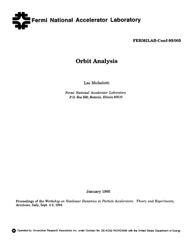 ﻿تجزیه و تحلیل مداری (شتاب دهنده های ذرات) [مقاله کوتاه]