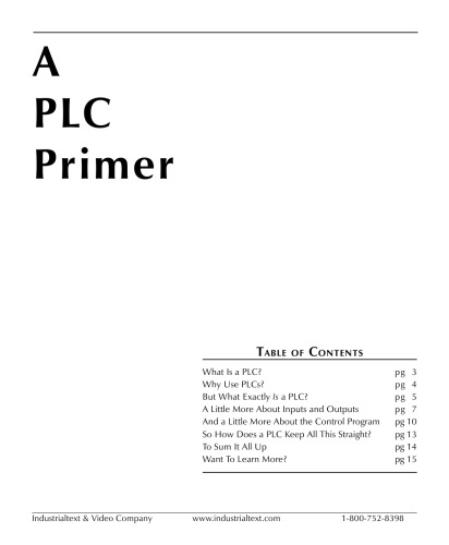 ﻿PLC Primer - IndustrialText