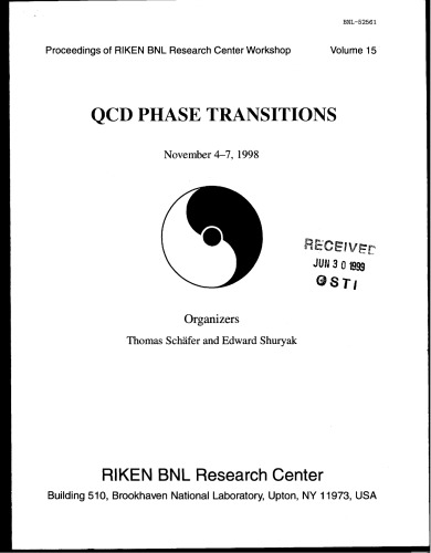 ﻿انتقال فاز QCD [RIKEN BNL Workshop Proc]
