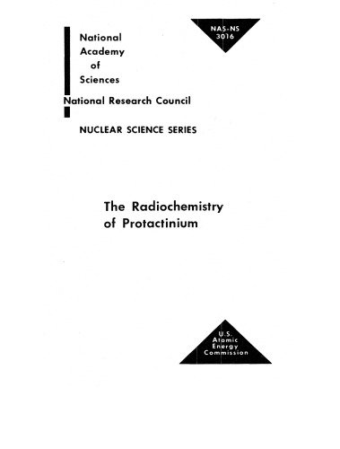 رادیولوژی شیمی Proactinium NAS-NS-3016