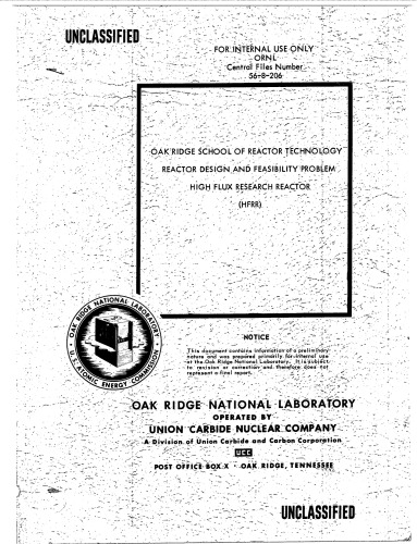 طراحی راکتور ، امکان سنجی - راکتور تحقیقاتی شار بالا