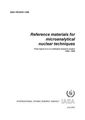 Ref Tls - تکنیک های هسته ای میکروآنالیتیک (IAEA TECDOC-1295)