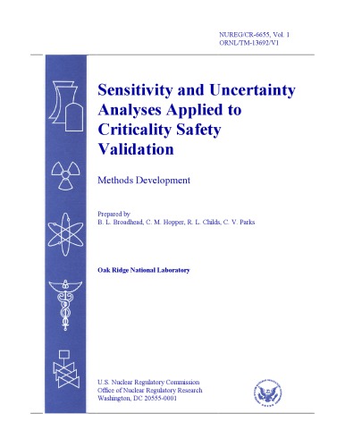 ﻿حساسیت، نامطمئن Analyses Appl to Criticality Safety معتبر. [مواد و روش ها]