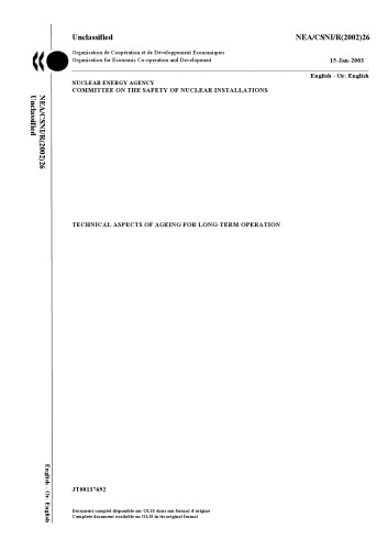 جنبه های فنی پیری برای عملیات بلند مدت (csni-r2002-26)