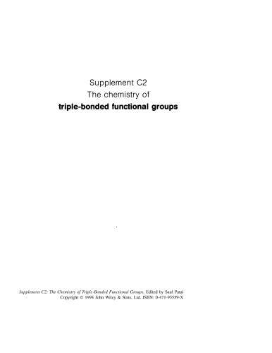 ﻿شیمی گروه های تابعی با پیوند سه گانه [ضمیمه C2]