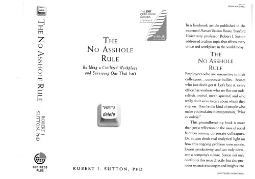 The No Asshole Rule - Bldg. مدنی محل کار ، زنده ماندن از آن چیزی که نیست