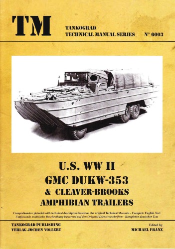 U1S WWII GMC DUKW-353، Cleaver-Brooks Amphibian Trailers [Tankograd 6003]