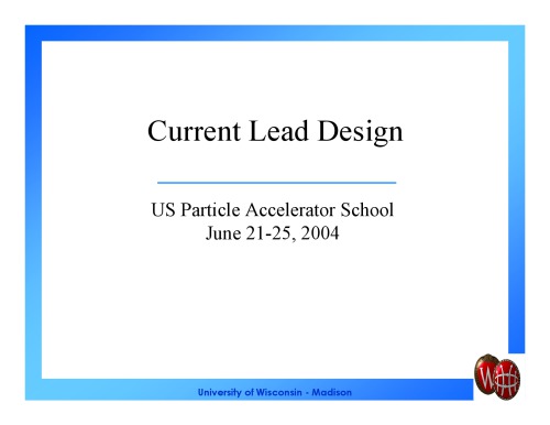 ﻿USPAS - اصول مهندسی برودتی (برای شتاب دهنده های ذرات)