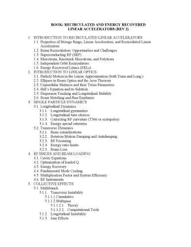 ﻿USPAS Lecture [اسلاید] - Linacهای بازگردانده شده و انرژی بازیابی شده