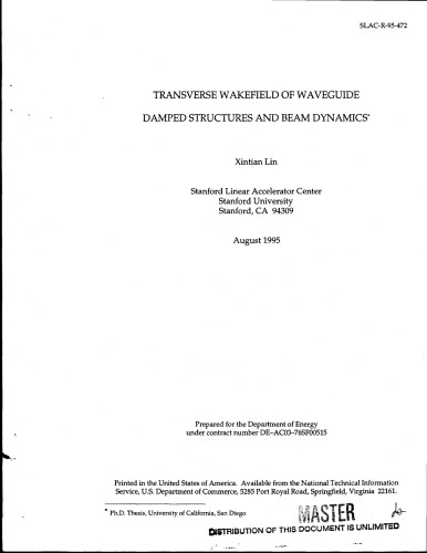 ﻿سازه های میرایی موجبر و دینامیک پرتو [پایان نامه]