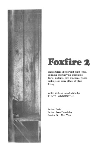 ﻿Foxfire Book 2 on Primitive Survival