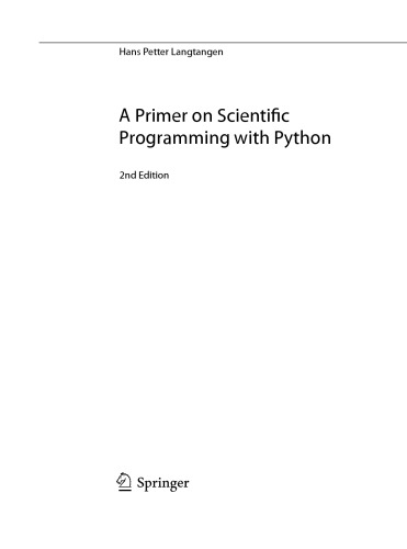 ﻿مقدماتی در زمینه برنامه نویسی علمی با پایتون
