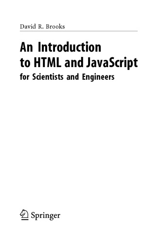 ﻿مقدمه ای بر HTML و جاوا اسکریپت برای دانشمندان و مهندسان
