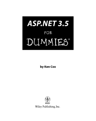 ﻿ASP.NET 3.5 برای dummies