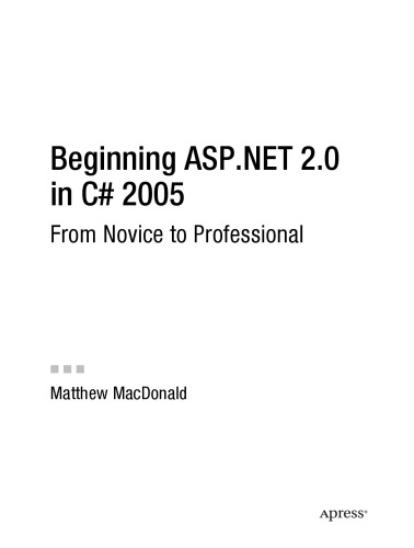﻿شروع ASP.NET 2.0 در سی شارپ 2005: از مبتدی تا حرفه ای