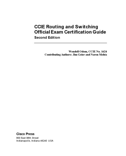 مسیریابی و سوئیچینگ راهنمای مجوز رسمی آزمون CCIE