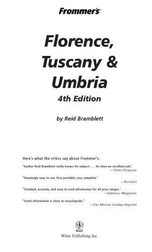 ﻿فلورانس فرومر، توسکانی و اومبریا