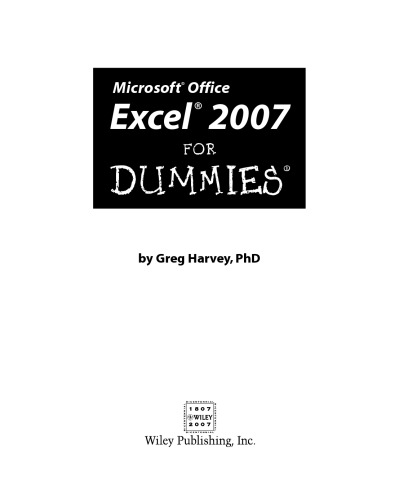 Microsoft Office Excel 2007 برای آدمک ها