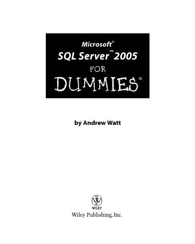 مایکروسافت SQL Server 2005 برای dummies