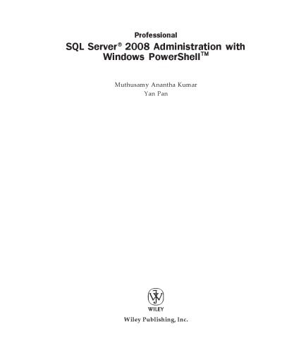 مدیریت Microsoft SQL Server 2008 با Windows PowerShell