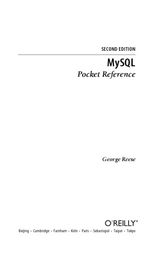 ﻿مرجع جیبی MySQL