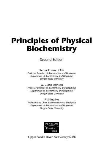 اصول بیوشیمی فیزیکی