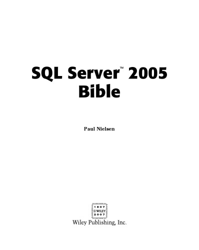 ﻿SQL Server 2005 کتاب مقدس
