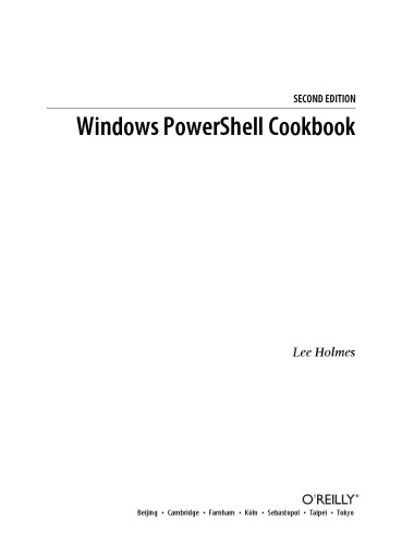 کتاب آشپزی Windows PowerShell: راهنمای کامل برای اسکریپت پوسته فرمان جدید مایکروسافت