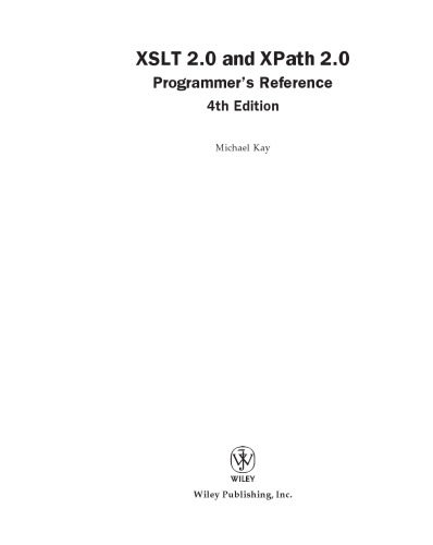 XSLT 2.0 و XPath 2.0: مرجع برنامه نویس