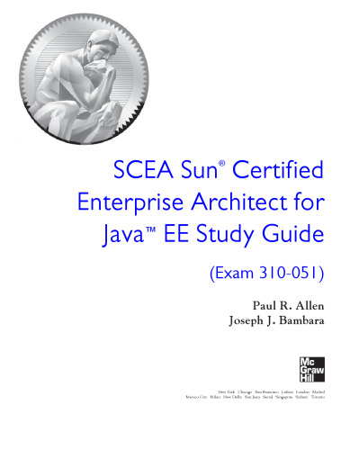 ﻿معمار سازمانی دارای گواهینامه SCEA Sun برای راهنمای مطالعه Java EE (امتحان 310-051)