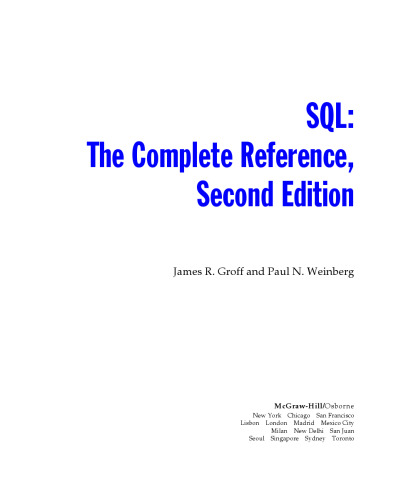 SQL: مرجع کامل