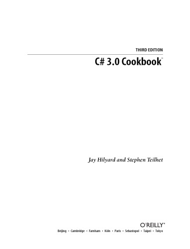 ﻿کتاب آشپزی OReilly C# 3.0