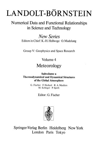 ﻿Landolt-Bornstein - داده های عددی و روابط عملکردی [جلد 4a