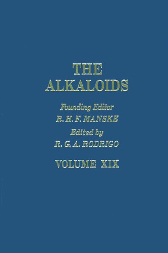 Alkaloids جلد 19 Manske Rodrigo