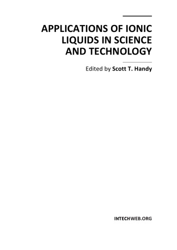 ﻿کاربرد مایعات یونی در علم و فناوری