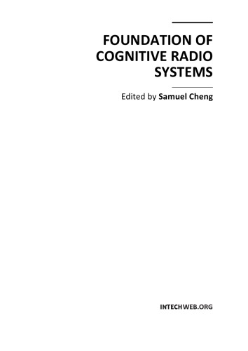 Foundation of Cognitive Radio Systems