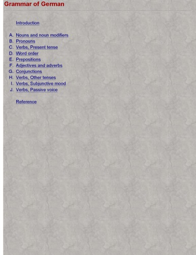 گرامر آلمانی برای مدارس و دانشکده ها مبتنی بر گرامر عمومی مدرسه آلمانی A.L. Meissner