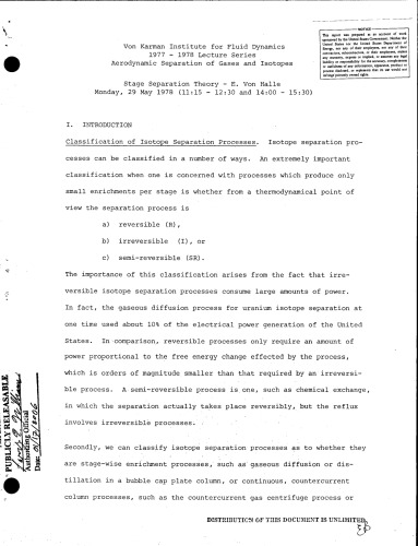 ﻿جداسازی آیرودینامیکی گازها و ایزوتوپ ها: پیشرفت های اخیر