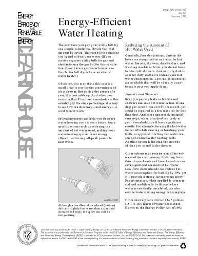 ﻿گرمایش آب با مصرف انرژی