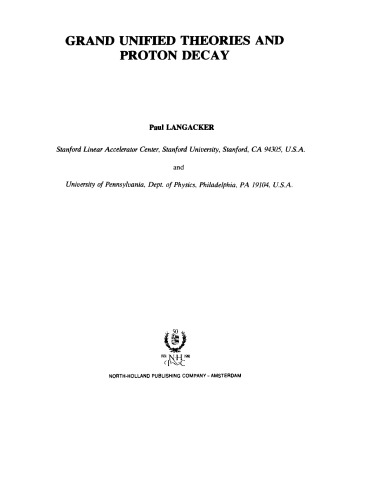 ﻿نظریه های یکپارچه بزرگ و واپاشی پروتون