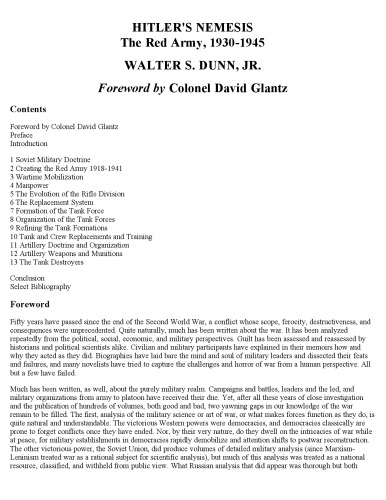 نامزد هیتلر: ارتش سرخ ، 1930-1945